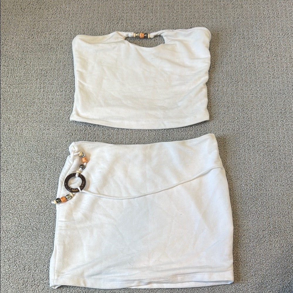 White Skirt Set